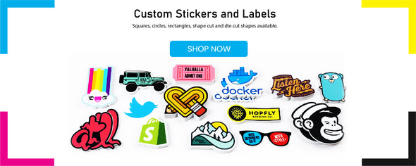 Custom stickers, vinyl, labels printing
