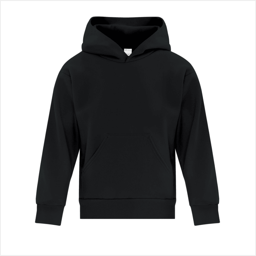 Plain black top youth hoodies