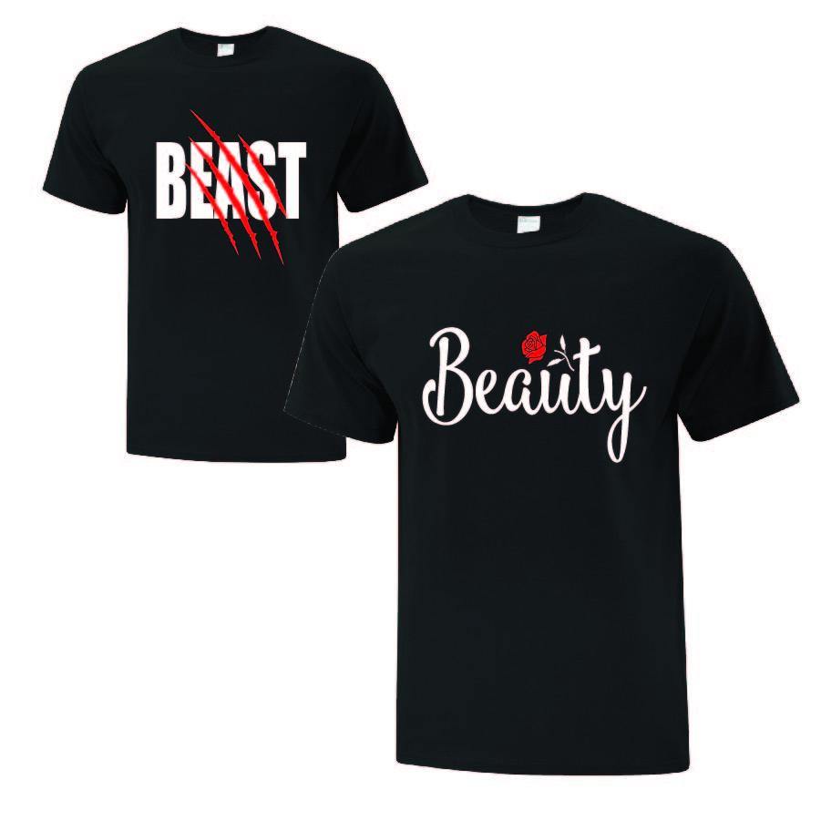 beauty and beast shirts for couples