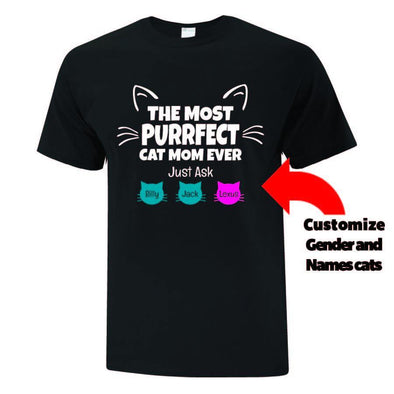 Purrfect Cat Mom - Printwell Custom Tees