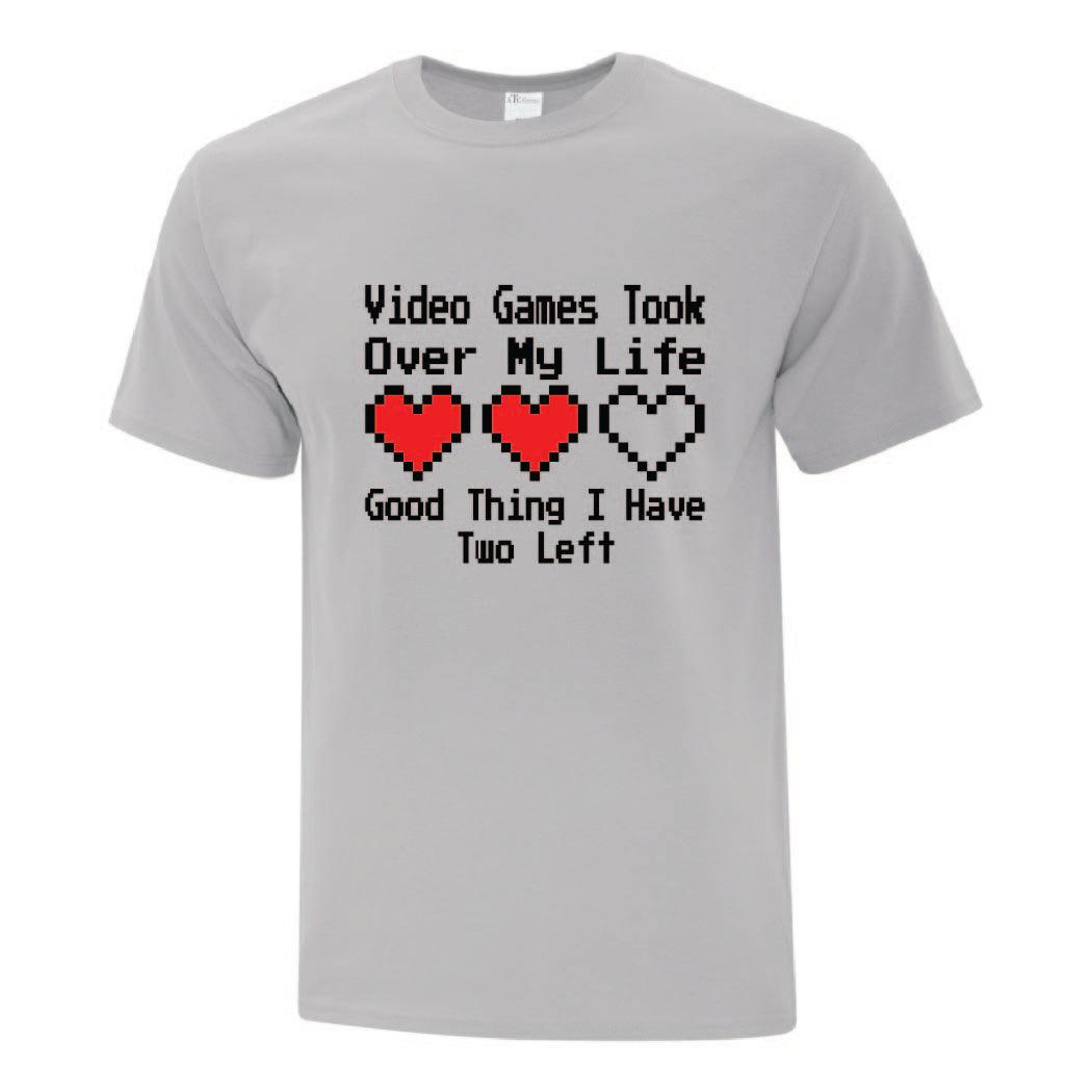 Video Games Took Over My Life Custom T Shirts Canada by Printwell