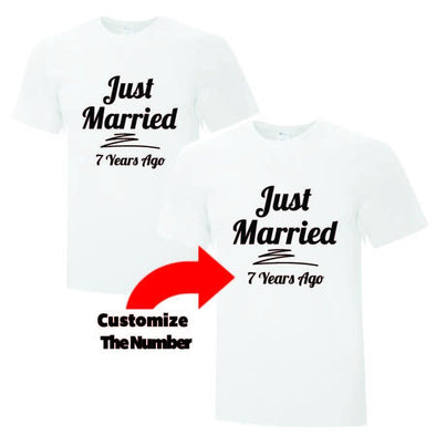 Custom Just Married TShirts - Printwell Custom Tees