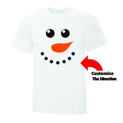 Snowman Face TShirt - Printwell Custom Tees