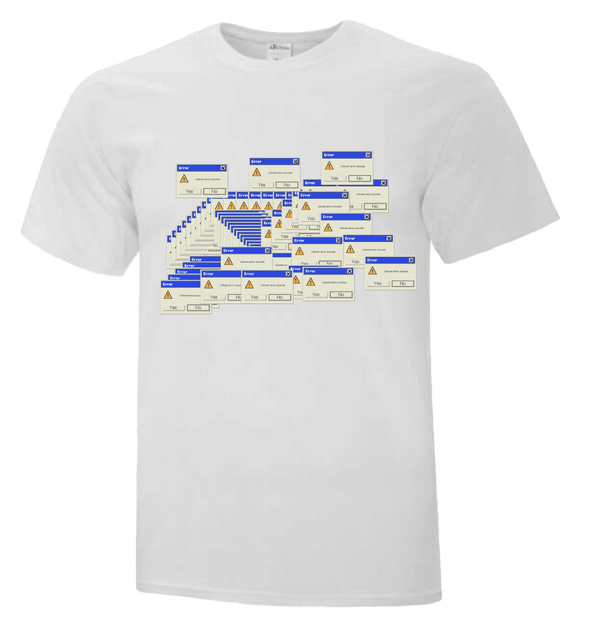 Error Occurred Tech Theme T-shirt - Custom T Shirts Canada by Printwell
