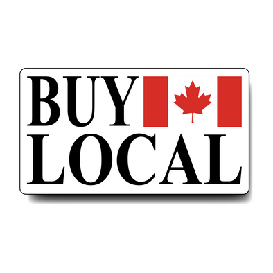 Buy Local rectangle sticker