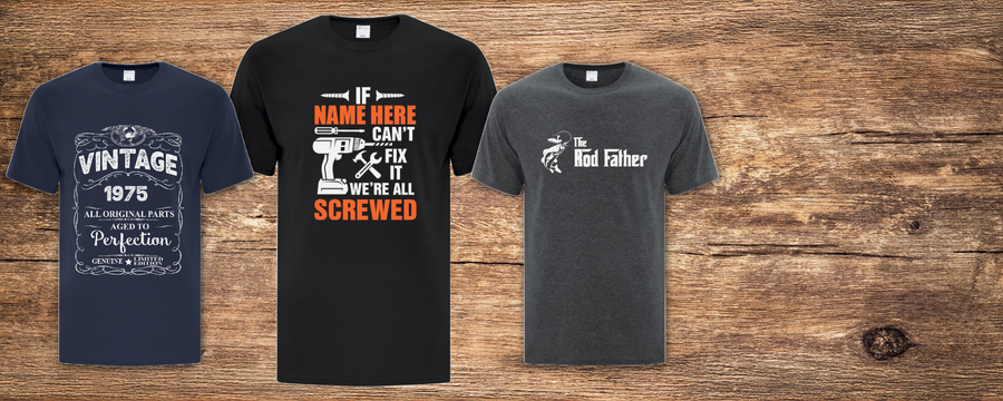 Fathers Day Featured Prints on custom Tshirts
