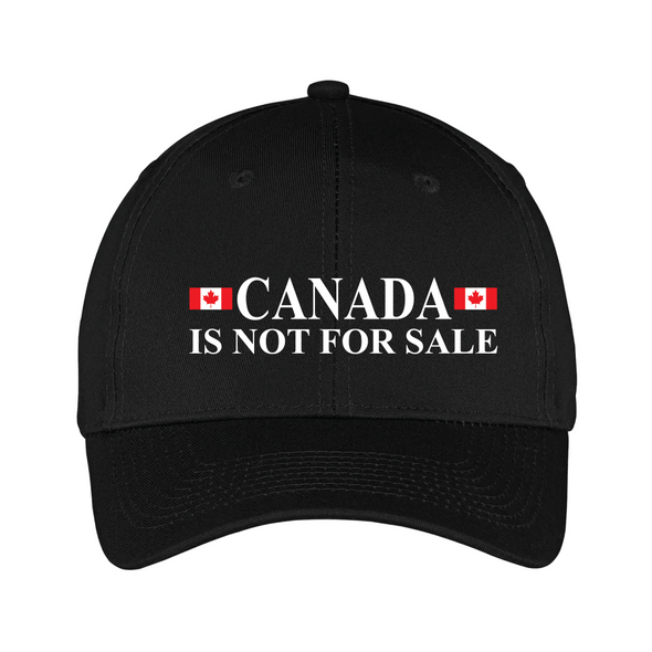 Canada Is Not For Sale with Twin Canadian Flags Ball Cap