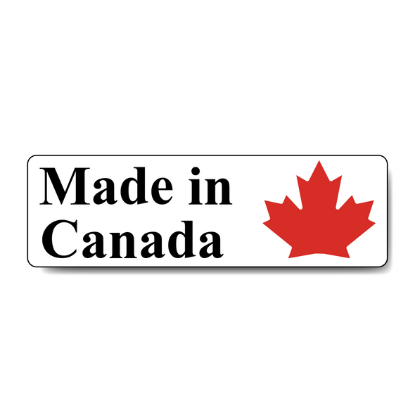 Made in Canada rectangle sticker