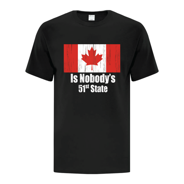 Canada is nobody's 51st state graphic tshirt