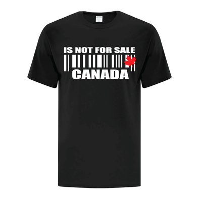 Canada Is Not For Sale Barcode Graphic Tee