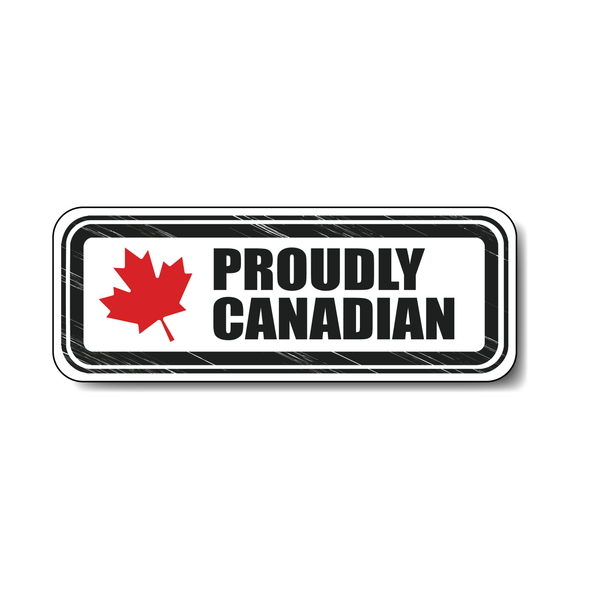 Proudly Canadian bumper sticker