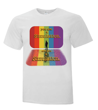 You Are a Simulation Retro Wave Shirt tech themed tshirt