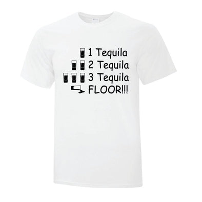 Tequila Then Floor TShirt - Custom T Shirts Canada by Printwell