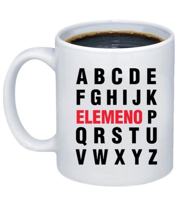 The ABCD  ELEMENO P Coffee Mug - Custom T Shirts Canada by Printwell