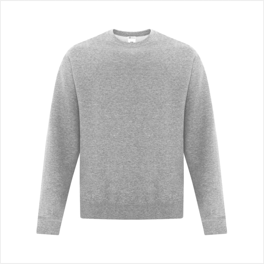 Gray crew neck sweatshirt sales