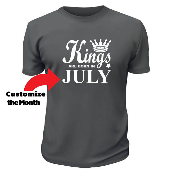 Kings Are Born In TShirt - Custom T Shirts Canada by Printwell