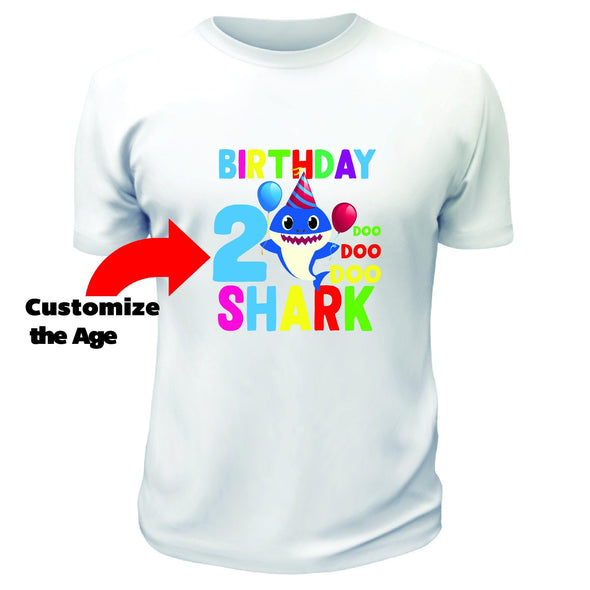 Birthday Shark T-Shirt - Printwell Custom Tees