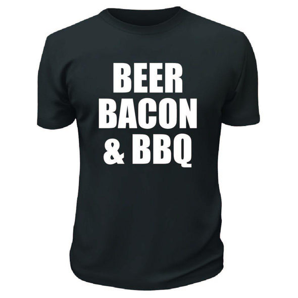 Beer Bacon And BBQ TShirt - Printwell Custom Tees
