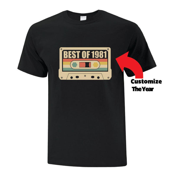 Cassette Inspired Birthday - Custom T Shirts Canada by Printwell