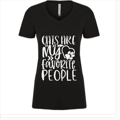 Cats are My Favorite People TShirt - Printwell Custom Tees