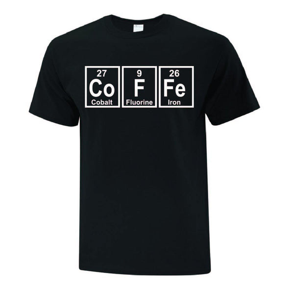 Periodic Table Coffee TShirt - Printwell Custom Tees