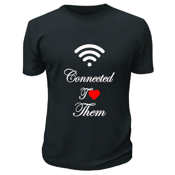 Connected To Them T-Shirt - Printwell Custom Tees