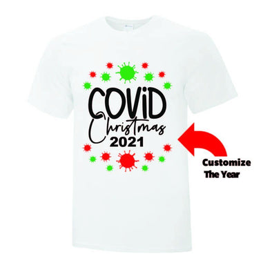 Covid Christmas TShirt - Printwell Custom Tees