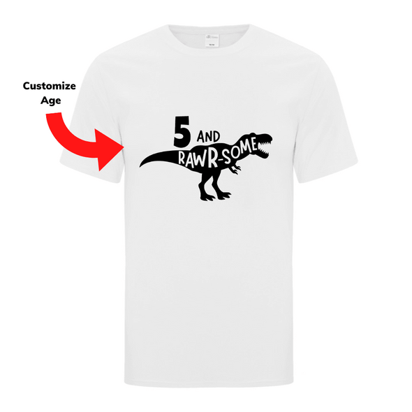 RawR-some Dinosaur Inspired Birthday - Custom T Shirts Canada by Printwell