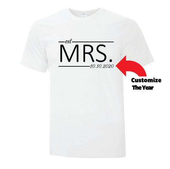 Mr And Mrs Est Collection - Custom T Shirts Canada by Printwell