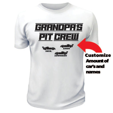 Grandpa's Pit Crew - Custom T Shirts Canada by Printwell