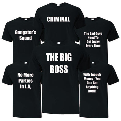 The Big Boss from the Gangster Inspired Bachelor Party Collection - Printwell Custom Tees
