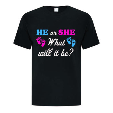 He Or She?? T-Shirt - Printwell Custom Tees