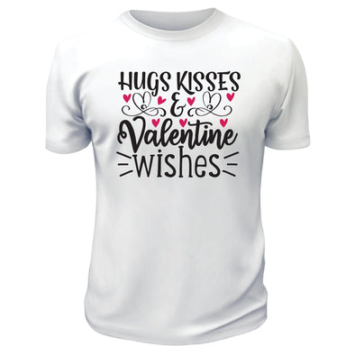 Hugs, Kisses And Valentine Wishes - Custom T Shirts Canada by Printwell