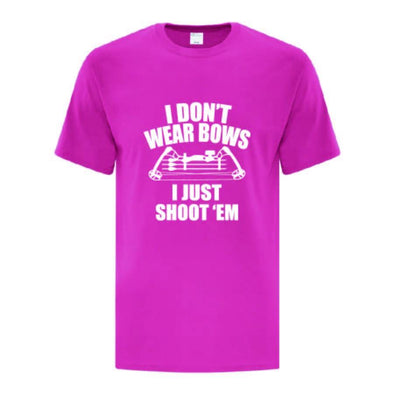 I Dont Wear Bows T-Shirt - Printwell Custom Tees