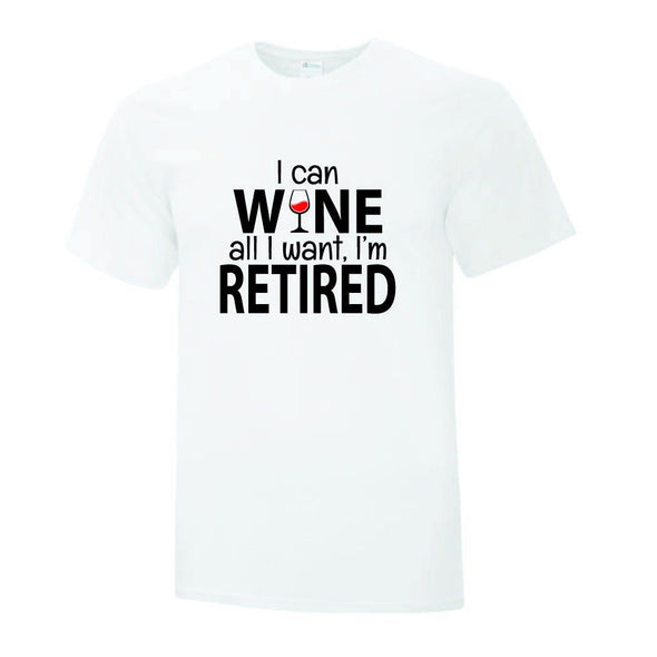 Wine Inspired Retirement TShirt - Printwell Custom Tees