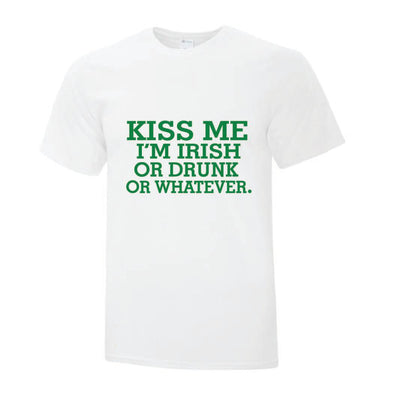 Kiss Me I'm Irish Or Drunk TShirt - Custom T Shirts Canada by Printwell
