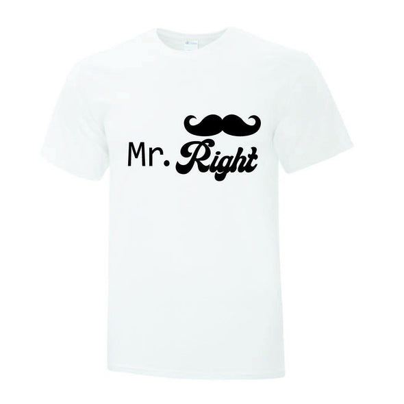 *pending update to logo* Mr Right TShirts - Printwell Custom Tees