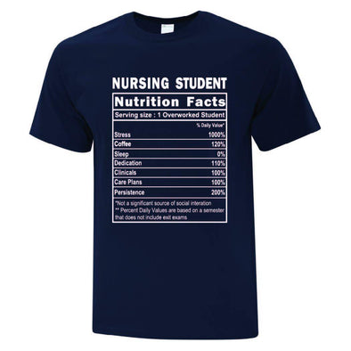 Nursing Student Facts TShirt - Printwell Custom Tees
