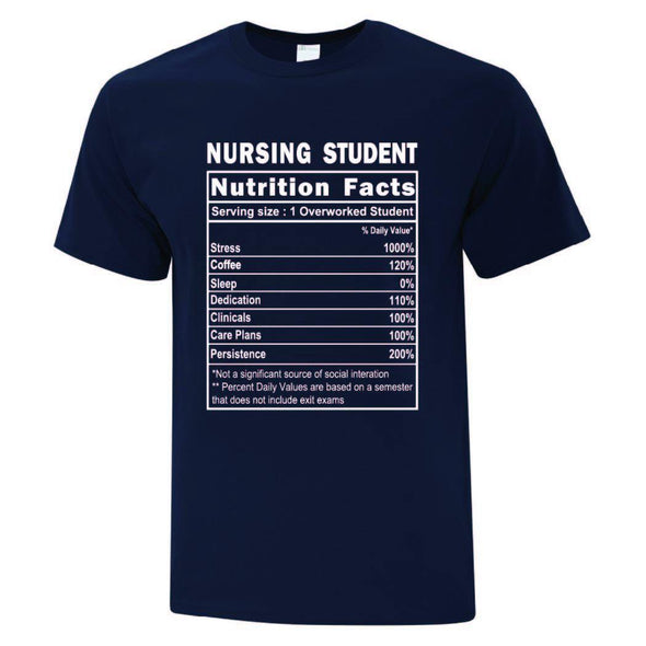 Nursing Student Facts TShirt - Printwell Custom Tees