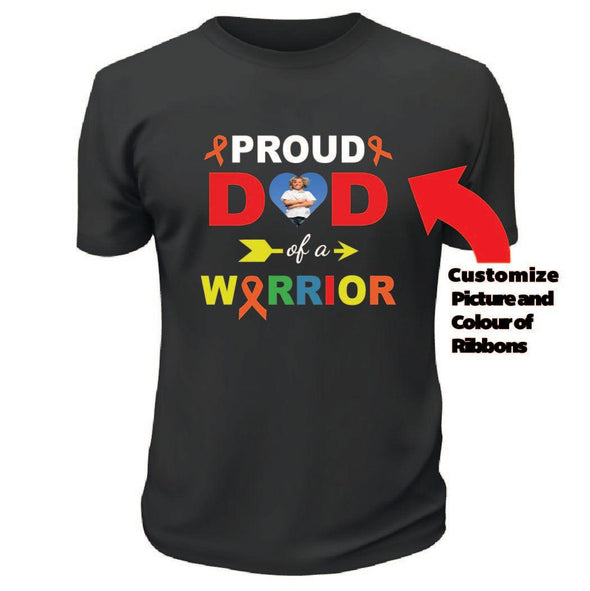 Proud Grandparent of a Warrior TShirt - Custom T Shirts Canada by Printwell