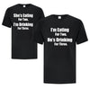 Eating For 2 Drinking For 3 - Custom T Shirts Canada by Printwell