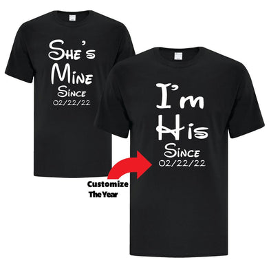 Shes Mine and im Hers Collection - Custom T Shirts Canada by Printwell