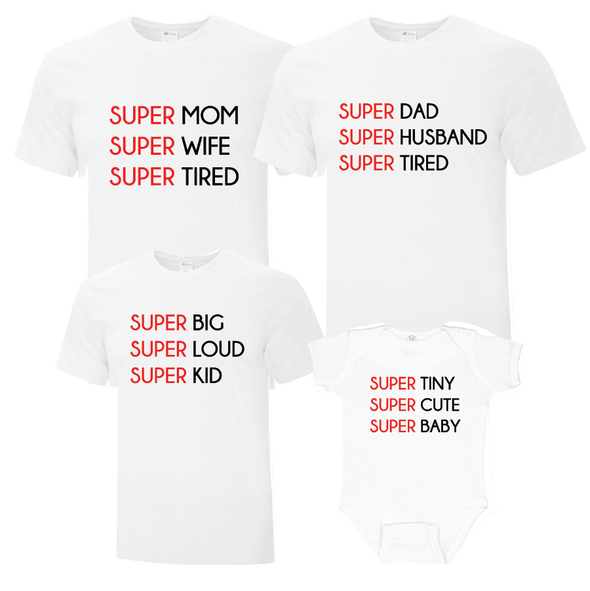 Super Family Inspired TShirts - Custom T Shirts Canada by Printwell