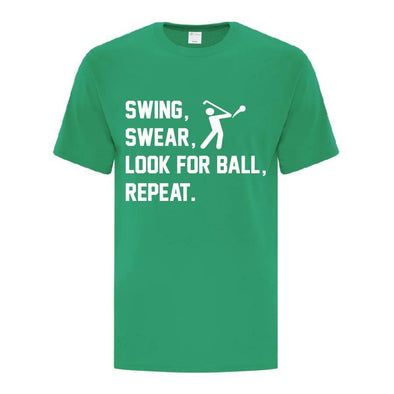 Swing Swear Look For Ball Repeat T-Shirt - Printwell Custom Tees