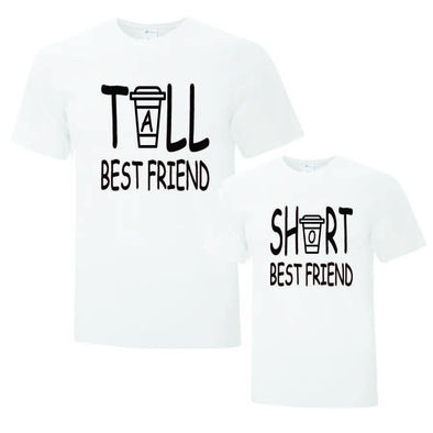 Tall And Short Best Friend TShirt - Printwell Custom Tees