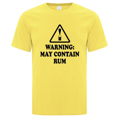 Warning May Contain Rum TShirt - Printwell Custom Tees