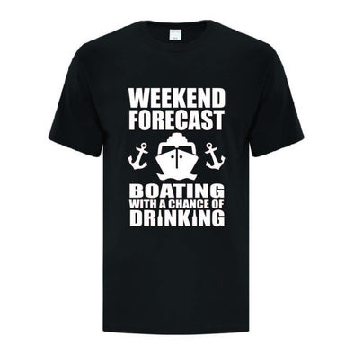 Weekend Forecast Boating TShirt - Printwell Custom Tees