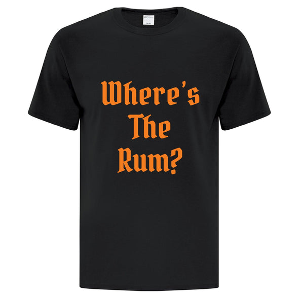 Where's The Rum TShirt - Custom T Shirts Canada by Printwell