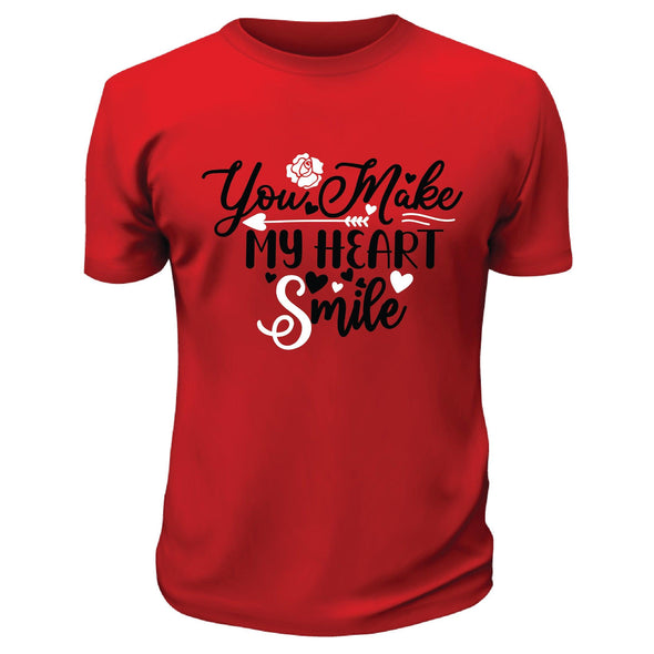 You Make My Heart Smile Shirt - Custom T Shirts Canada by Printwell