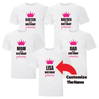 Birthday Princess  T Shirt Collection - Custom T Shirts Canada by Printwell